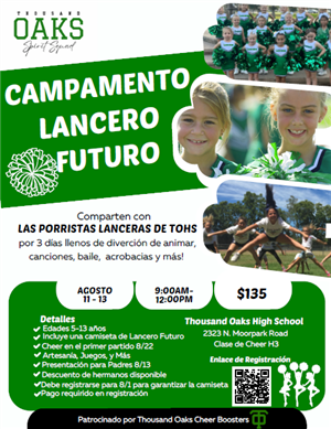 TO Lancer Cheer Camp Spanish